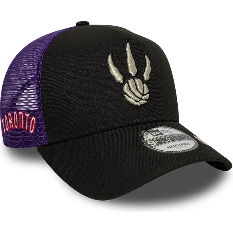 svart-och-lila-trucker-keps-a-frame-classic-fran-toronto-raptors-nba-av-new-era