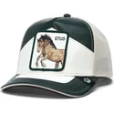 gorra-trucker-verde-y-blanca-caballo-moto-lamba-stud-the-farm-de-goorin-bros