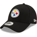 svart-justerbar-kurvad-keps-9forty-the-league-fran-pittsburgh-steelers-nfl-av-new-era