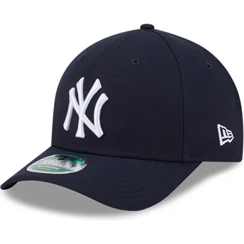 New Era New York Yankees MLB 9FORTY M-Crown Player Replica mörkblå snapback böjd keps
