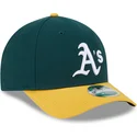 gron-och-gul-bojd-skarm-snapback-9forty-m-crown-player-replica-keps-av-oakland-athletics-mlb-fran-new-era