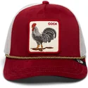 rod-och-vit-trucker-keps-tupp-cock-garnet-rooster-the-farm-jewel-tones-fran-goorin-bros