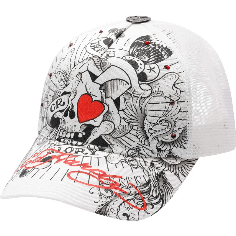 vit-trucker-keps-death-or-glory-fran-ed-hardy