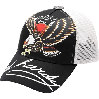 Kepsar böjd svart snapback Soaring Eagle av Ed Hardy