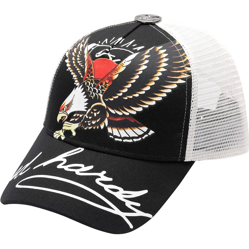 svart-och-vit-trucker-keps-soaring-eagle-fran-ed-hardy