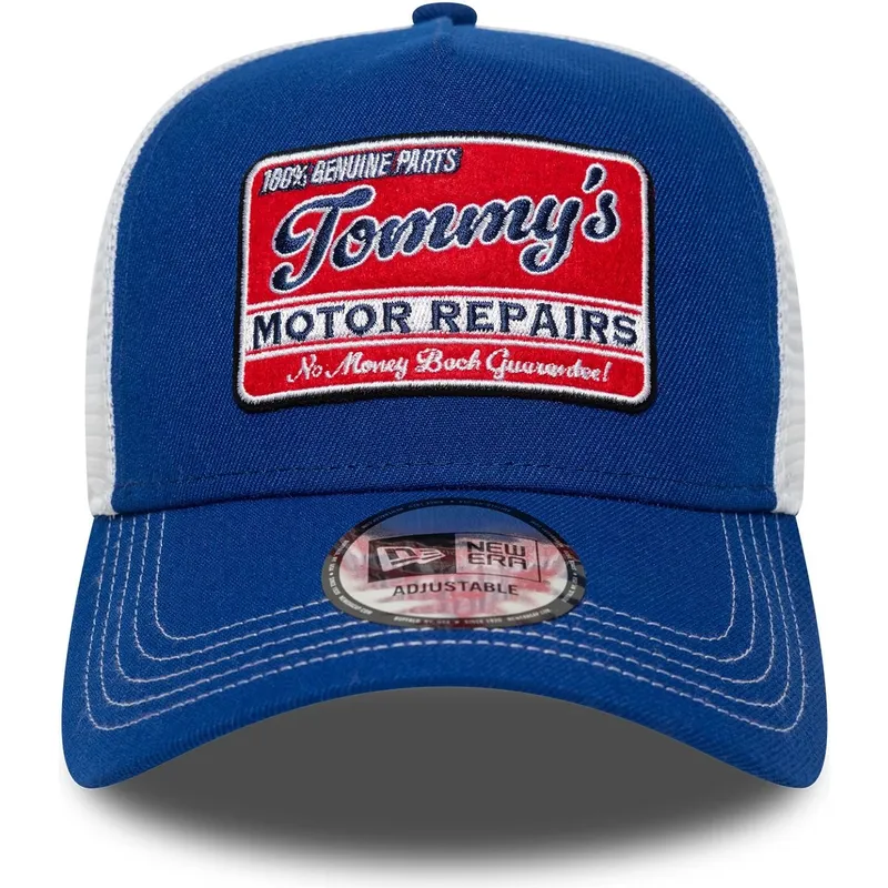 bla-och-vit-trucker-keps-9forty-a-frame-vintage-motor-repairs-fran-new-era