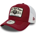 rod-och-vit-trucker-keps-9forty-a-frame-vintage-pine-aged-lager-fran-new-era