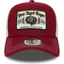 rod-och-vit-trucker-keps-9forty-a-frame-vintage-pine-aged-lager-fran-new-era