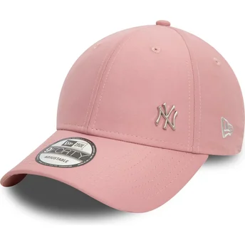 Justerbar rosa kurvad 9FORTY Flawless keps från New York Yankees MLB av New Era