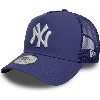 Lila 9FORTY A Frame League Essential truckerkeps från New York Yankees MLB av New Era