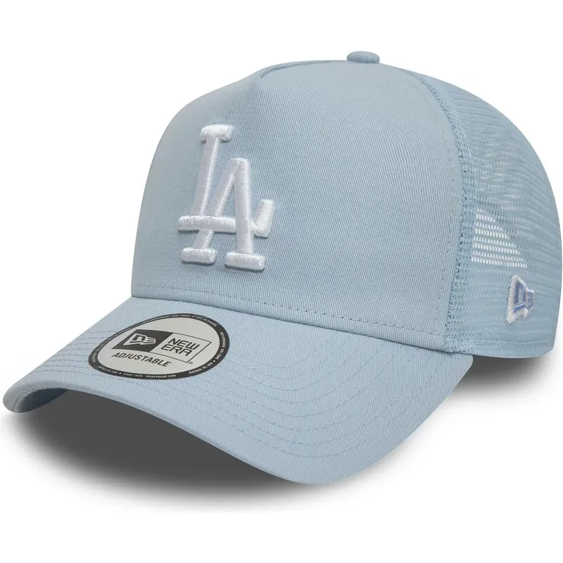 ljusbla-trucker-keps-9forty-a-frame-league-essential-fran-los-angeles-dodgers-mlb-av-new-era