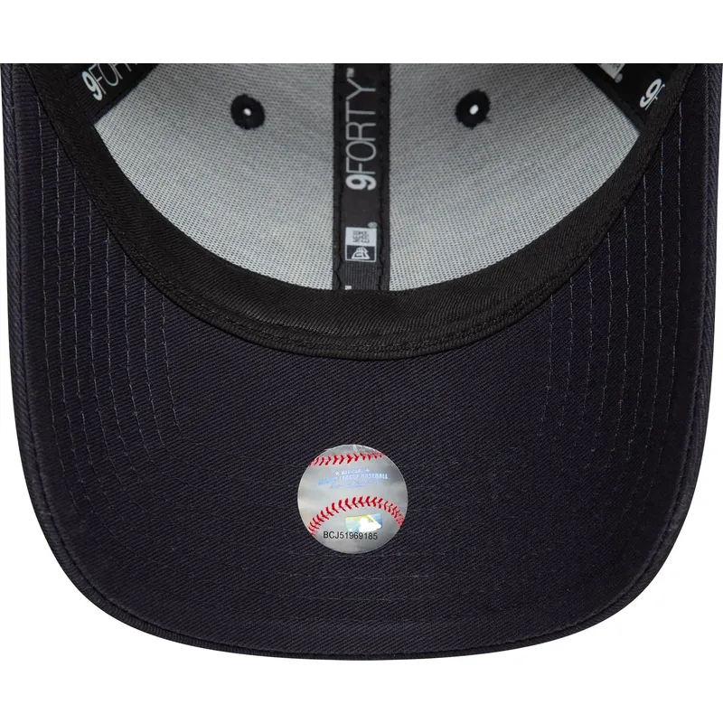 new-era-new-york-yankees-mlb-9forty-metallic-justerbar-marinbla-bojd-keps-med-guldfargad-logotyp