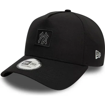 Svart böjd snapback 9FORTY A Frame Metallic Patch från New York Yankees MLB av New Era