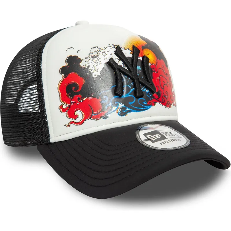 vit-och-svart-trucker-keps-9forty-a-frame-graphic-new-york-yankees-mlb-fran-new-era