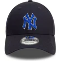 new-era-new-york-yankees-mlb-9forty-sidomarke-justerbar-marinbla-bojd-keps-med-bla-logotyp