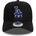 svart-bojd-snapback-keps-med-bla-logotyp-9forty-a-frame-world-series-patch-los-angeles-dodgers-mlb-fran-new-era