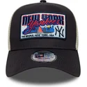 new-era-new-york-yankees-mlb-9forty-a-frame-patch-marinbla-truckerkeps