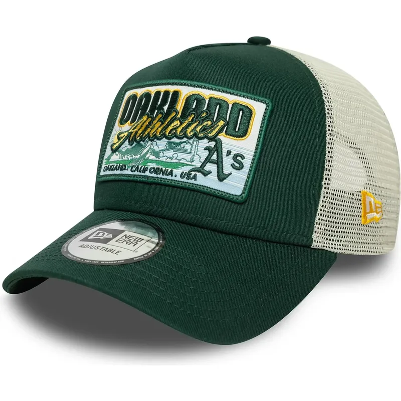 gron-trucker-keps-9forty-a-frame-patch-fran-oakland-athletics-mlb-av-new-era