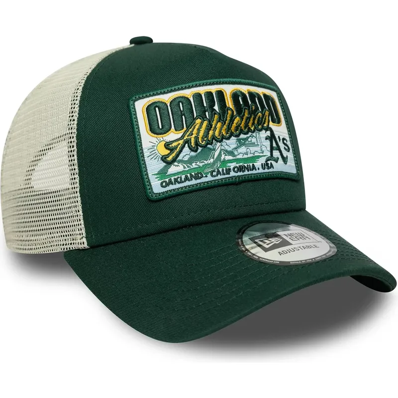 gron-trucker-keps-9forty-a-frame-patch-fran-oakland-athletics-mlb-av-new-era
