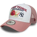 new-york-yankees-mlb-new-era-vit-och-rosa-9forty-a-frame-fruit-graphic-truckerkeps