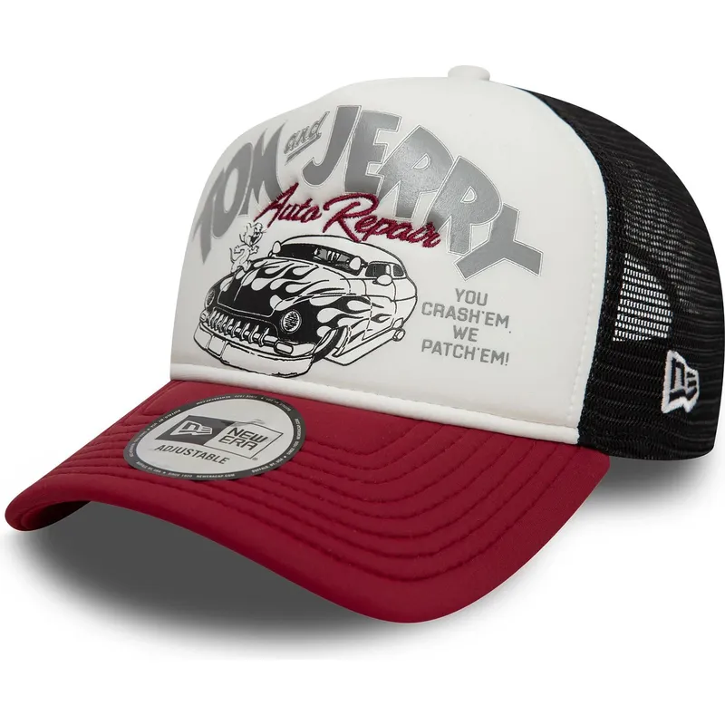 flerfargad-trucker-keps-9forty-a-frame-tom-och-jerry-looney-tunes-fran-new-era