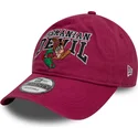 gorra-curva-roja-ajustable-9twenty-washed-de-diablo-de-tasmania-looney-tunes-de-new-era