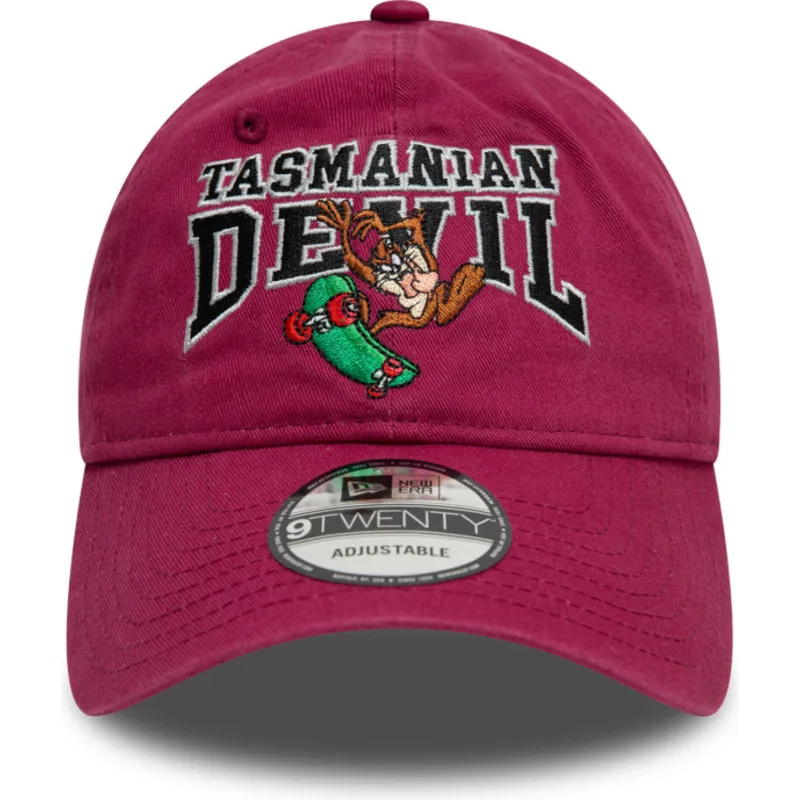 rod-justerbar-kurvad-keps-9twenty-washed-med-tasmanska-djavulen-looney-tunes-fran-new-era
