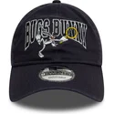 gorra-curva-azul-marino-ajustable-9twenty-washed-de-bugs-bunny-looney-tunes-de-new-era