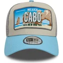 beige-och-bla-trucker-keps-9forty-a-frame-license-plate-fran-cabo-stader-och-strander-fran-new-era