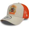 beige-och-orange-9forty-a-frame-summer-patch-truckerkeps-taste-the-sunshine-fran-new-era