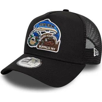 New Era 9FORTY A Frame Outdoor Patch svart truckerkeps