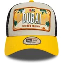 beige-och-gul-trucker-keps-9forty-a-frame-license-plate-fran-dubai-stader-och-strander-fran-new-era