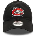 gorra-curva-negra-ajustable-9twenty-de-carolina-mudcats-milb-de-new-era