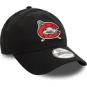 svart-bojd-justerbar-9twenty-keps-fran-carolina-mudcats-milb-av-new-era