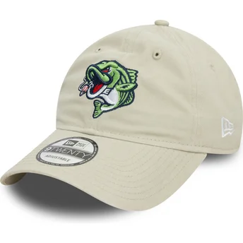 Justerbar beige 9TWENTY-keps från Gwinnett Stripers MiLB av New Era