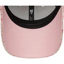rosa-justerbar-kurvad-keps-for-kvinnor-med-rosa-logotyp-9forty-tweed-av-new-york-yankees-mlb-fran-new-era