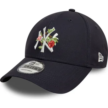 Mörkblå böjd keps 9FORTY Fruit Icon New York Yankees MLB från New Era