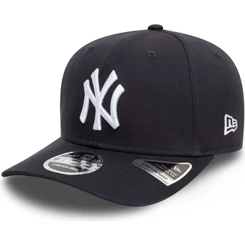 New York Yankees MLB New Era marinblå snapback 9SEVENTY Stretch Snap med böjd skärm