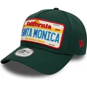 gron-kurvad-keps-snapback-9forty-a-frame-license-plate-fran-santa-monica-stader-och-strander-fran-new-era