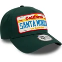 gron-kurvad-keps-snapback-9forty-a-frame-license-plate-fran-santa-monica-stader-och-strander-fran-new-era