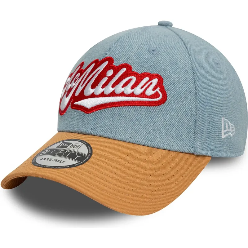 bojd-bla-och-brun-justerbar-keps-9forty-denim-ac-milan-serie-a-fran-new-era