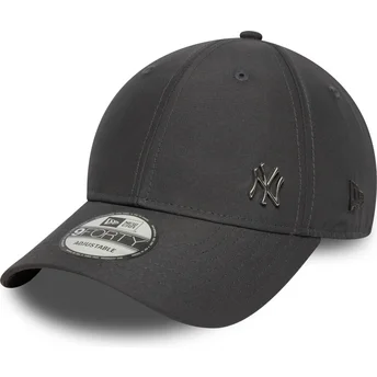 Justerbar grå böjd keps 9FORTY Flawless från New York Yankees MLB av New Era