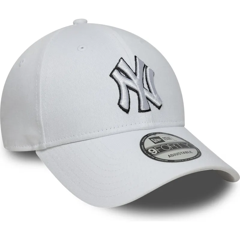 vit-justerbar-kurvad-keps-9forty-outline-fran-new-york-yankees-mlb-av-new-era