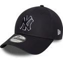 new-era-new-york-yankees-mlb-9forty-outline-marinbla-justerbar-bojd-keps-med-marinbla-logotyp