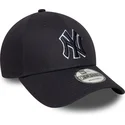 new-era-new-york-yankees-mlb-9forty-outline-marinbla-justerbar-bojd-keps-med-marinbla-logotyp