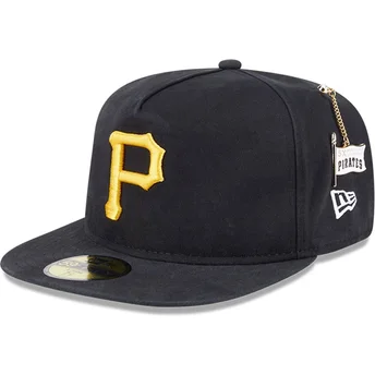 Svart justerbar 59FIFTY A Frame Championship Side Flag keps från Pittsburgh Pirates MLB av New Era