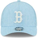 ljusbla-kurvad-keps-snapback-9forty-m-crown-a-frame-cotton-weave-fran-boston-red-sox-mlb-av-new-era
