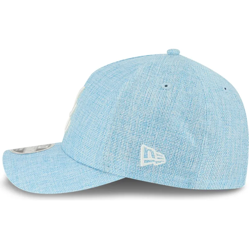 ljusbla-kurvad-keps-snapback-9forty-m-crown-a-frame-cotton-weave-fran-atlanta-braves-mlb-av-new-era