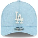 ljusbla-kurvad-keps-snapback-9forty-m-crown-a-frame-cotton-weave-fran-los-angeles-dodgers-mlb-av-new-era