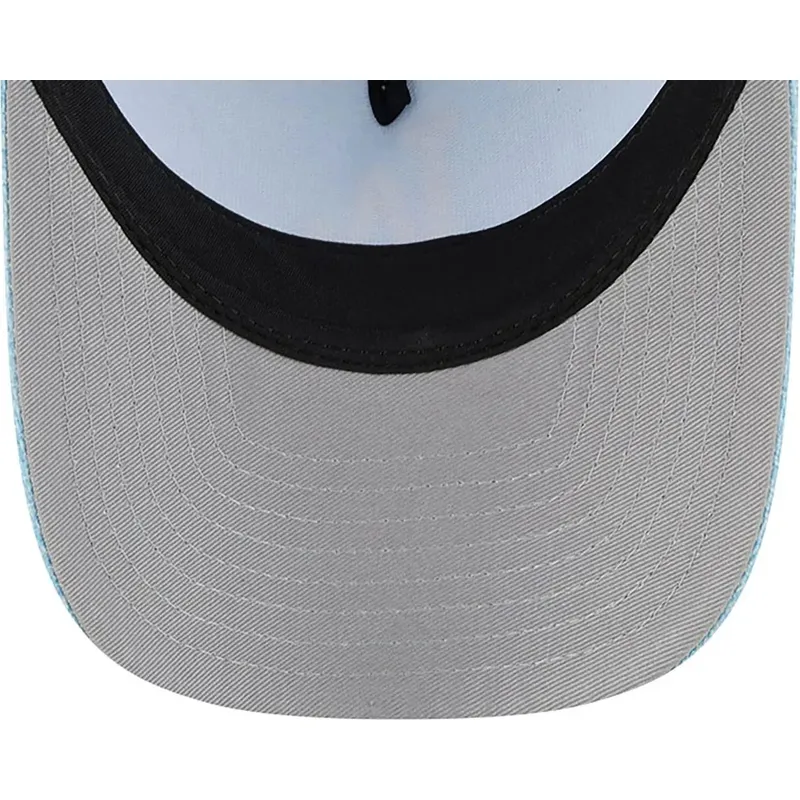 ljusbla-kurvad-keps-snapback-9forty-m-crown-a-frame-cotton-weave-fran-los-angeles-dodgers-mlb-av-new-era